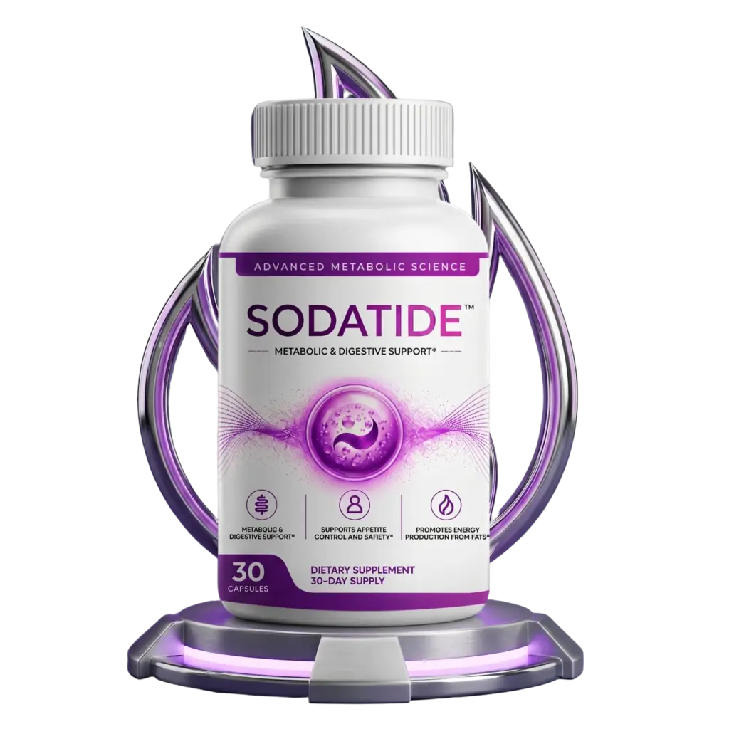 SodaTide daily digestive support capsule bottle